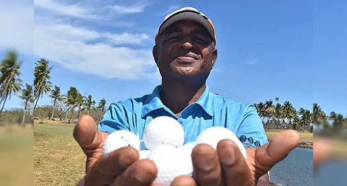 Waisake Tikoi at the Denarau Golf and Racquet Club golf course in Nadi on October 3, 2022. Photo: Nicolette Chambers