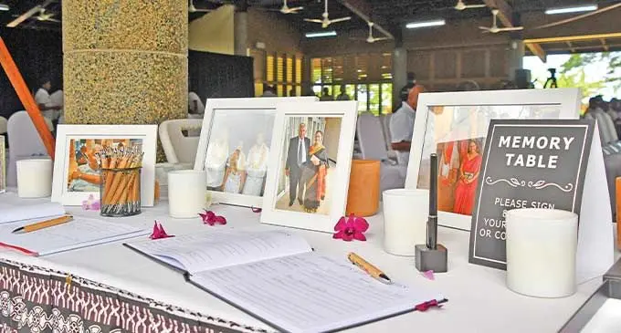 Condolence Table for Y.P Reddy. Photo: DEPTFO News