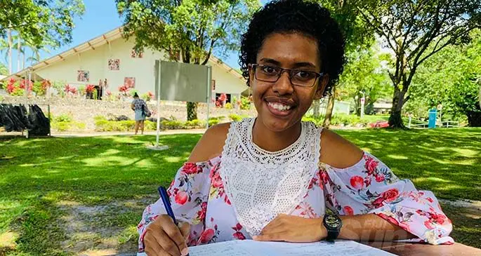 Ateca Lasekula at the University of the South Pacific in Laucala Bay on March 30, 2021. Photo: Wati Talebula-Nuku