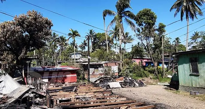 Site of the Caubati fire which occurred in New Year's Day.