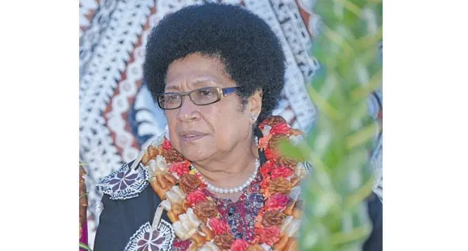 The late Speaker of Parliament Dr Jiko Luveni.