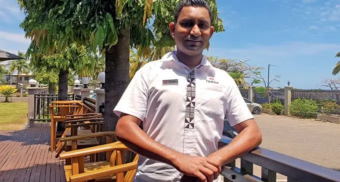 Hotel worker, Praneel Deo. Photo: Nicollete Chambers