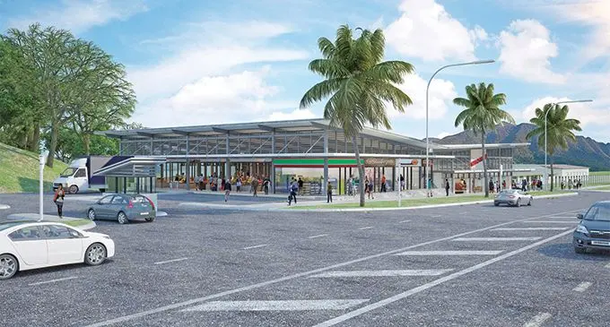 An artist’s impression of the new Namaka Market.