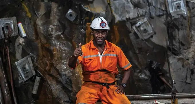 One of the mine works inside the Tuvatu Alkaline gold project.  Photo: Leon Lord