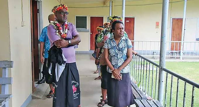 Minister for Health and Medical Services, Dr Atonio Lalabalavu and Rabi Health Centre senior medical officer, Dr Jone Turaga at Rabi Health Centre. Photo: Ministry of Health and Medical Services