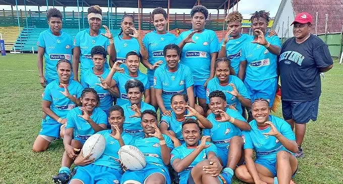 The Cakaudrove women’s rugby side.
