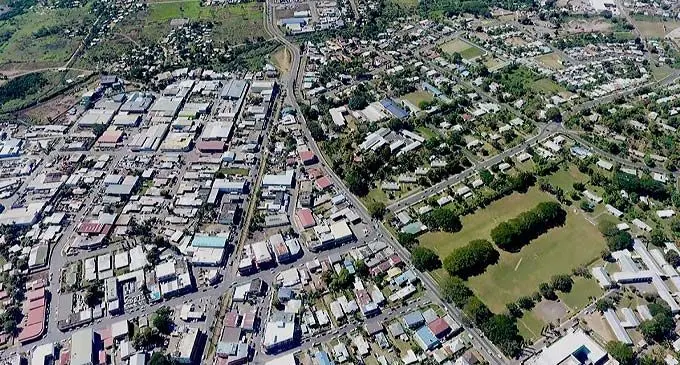 An aerial view of a section of the Sugar City, Lautoka.