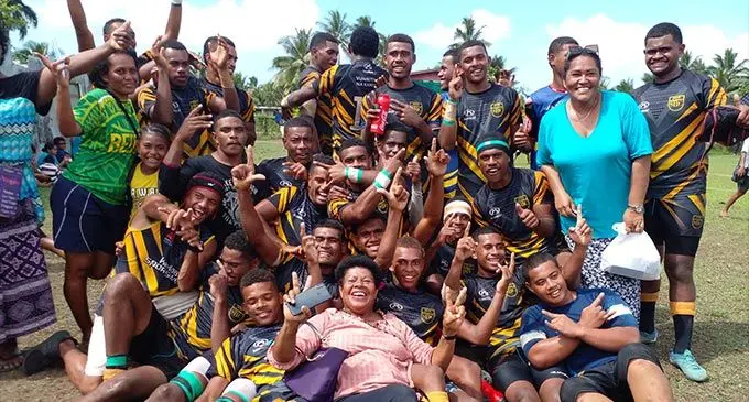 St Bedes College Under 19 players, after winning their quarter final at Ratu Cakobau Park, Nausori on September 17, 2022. Photo: Jone Salusalu