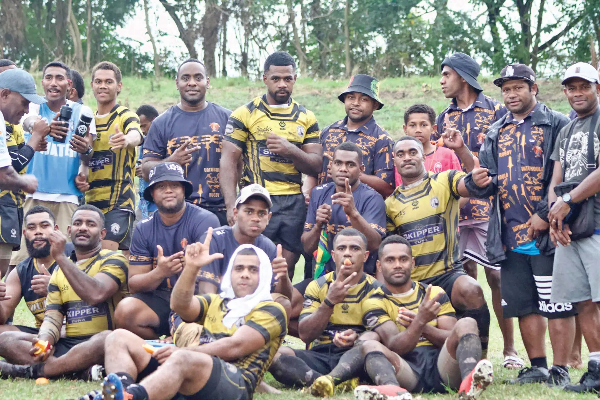 Vatukoula rugby players