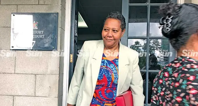 Nanise Vucago outside the Civil High Court in Suva on March 16, 2022. Photo: Ashna Kumar