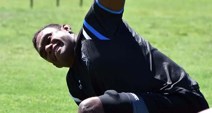 Fiji Airways Flying Fijian lock forward Leone Nakarawa during training at  Churchill Park, Lautoka, on September 5, 2019. Photo: Waisea Nasokia