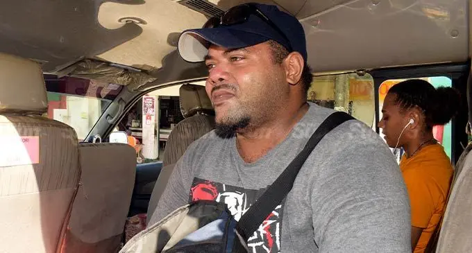 Iliesa Sauleca in the Suva-Nausori minibus on August 9, 2022. Photo: Ronald Kumar