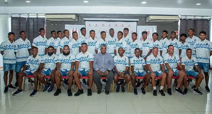 Digital Baby Bula Boys team at Fiji FA National Football Academy in Vatuwaqa, Suva on January 11, 2023. Photo: Leon Lord