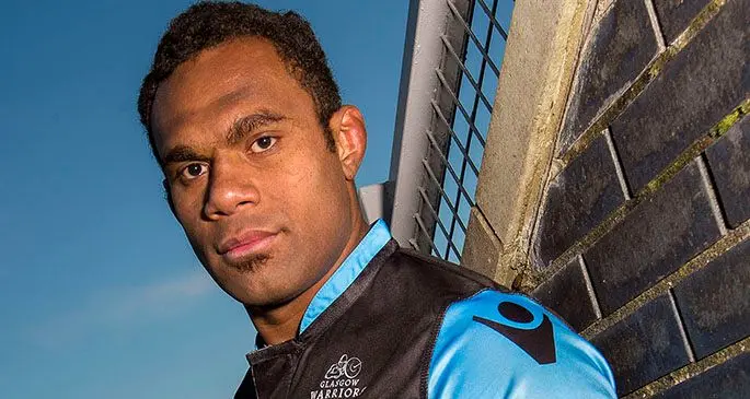 Fiji Airways Flying Fijians lock forward Leone Nakarawa after signing with the Glasgow Warriors.