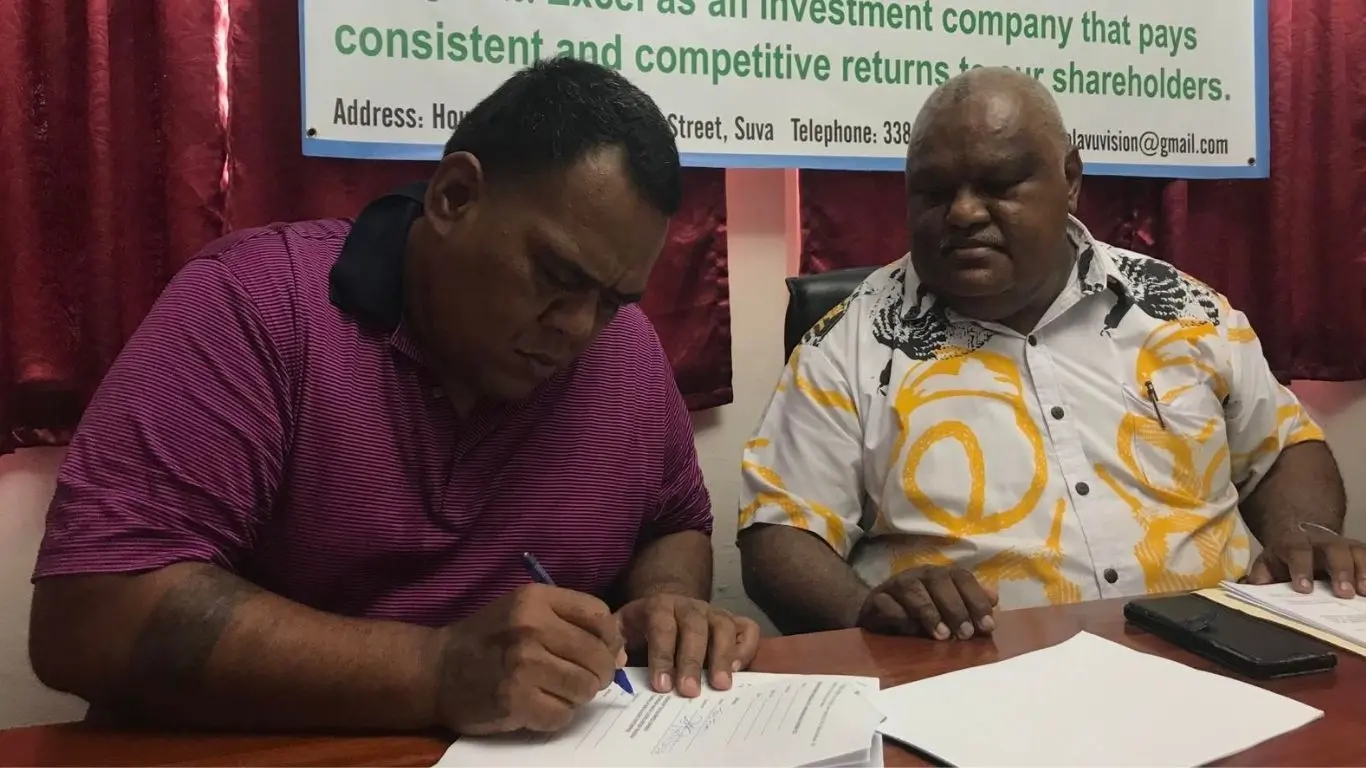 From left: Sefonaia Matai Nagera, Business and Property Manager (Tomi Finau), 