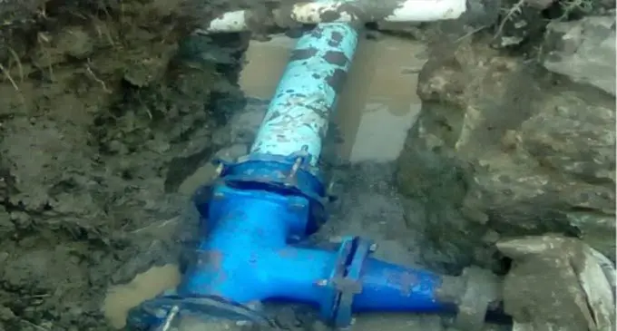 Part of the new pipeline at Vatiyaka.   Photo: Water Authority of Fiji