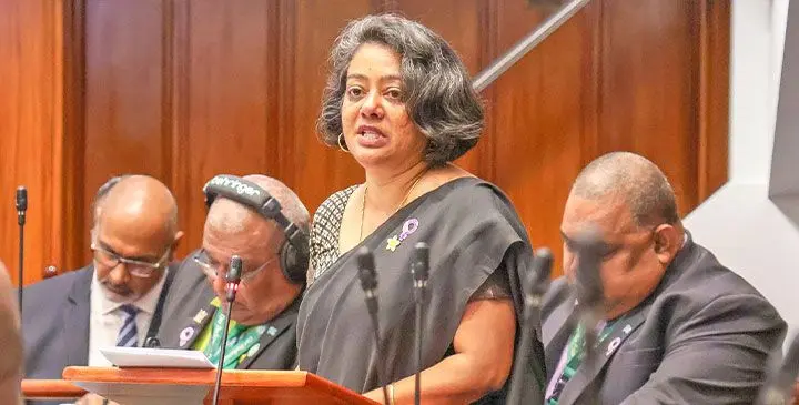 Minister for Women, Children and Social Protection Sashi Kiran. Photo: Parliament of Fiji
