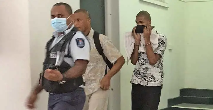 Third from left: Noeli Jack Tamanikaisau outside the High Court in Suva. Photo: Ashna Kumar