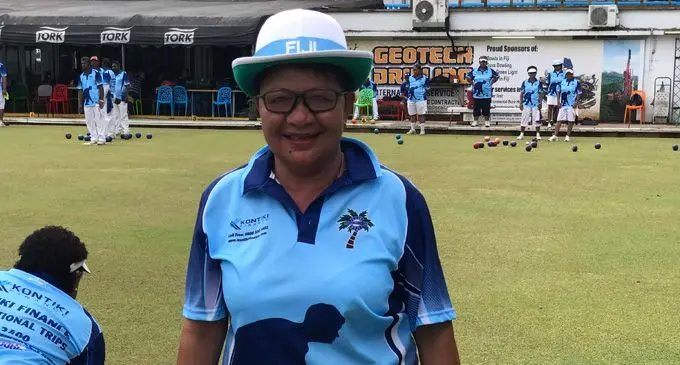 Top women bowler Litia Tikoisuva led her team to win the Kontiki National Triples Championship at the Suva Bowling Club on February 24, 2018 . Photo: Grace Narayan