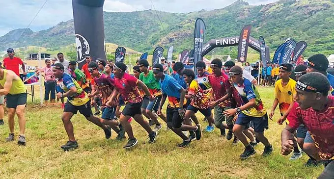Participants of Spartan Fiji’s Kids category race last year.