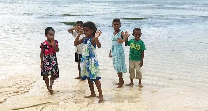 Children of Cikobia Island. Photo: Laisa Lui