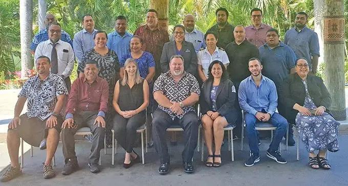 Oceania Customs Organisation head of secretariat Richard Brennan (third from left) in Suva. 