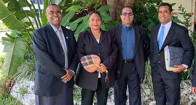 Opposition MP Mosese Bulitavu, Lawyer Barbara Malimali, Businessman Jagath Karunaratne and Lawyer Filimoni Vosarogo.