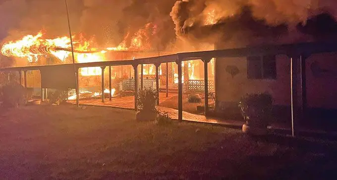 Desbhandhu Vitogo Primary School in Lautoka engulfed in flames on October 12, 2024.
