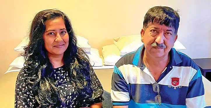 From left: Sanjeshni Ram and Nittya Ram in Nadi on August 6, 2023.