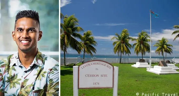 Levuka Heritgate Site and the Regional Trade Coordinator at Tourism Fiji, Salman Alfaz Ali.