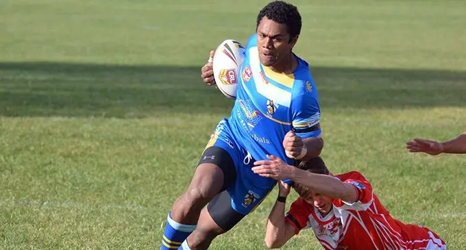 Jese Ro Raiove in action for Bombala Blueheelers RLFC in NSW, Australia.