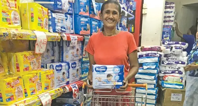 Seruwaia Tinai at Tara’s Supermarket in Nausori on June 4, 2018. Photos: Taraivini Seru