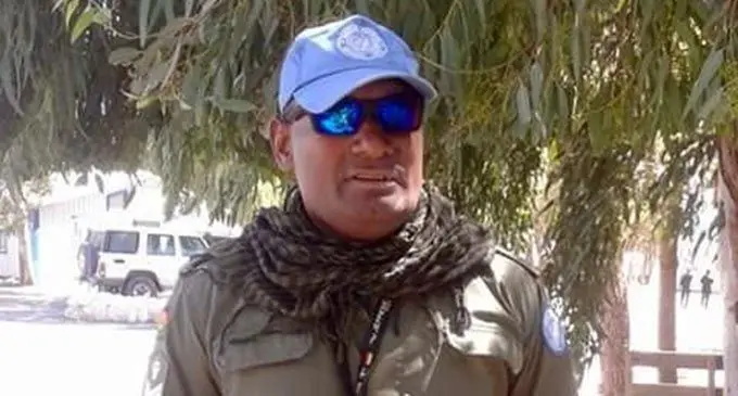 The late Staff Sergeant Penieli Racolo at Camp Ziouni in 2015.   Photo: Supplied by the Racolo family.