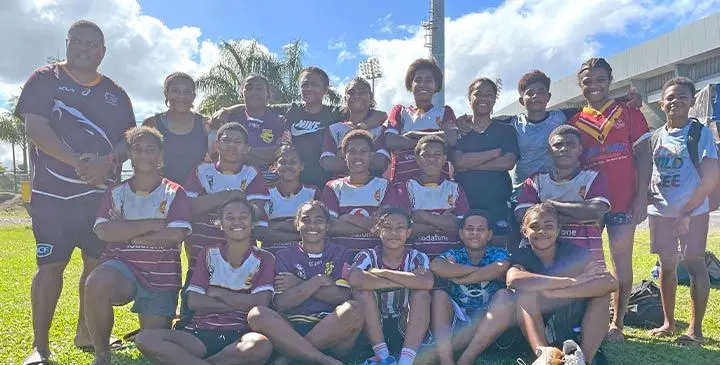 The Nabua Broncos women’s team at Bidesi Park, Suva on June 14, 2025. Photo: Ioane Asioli
