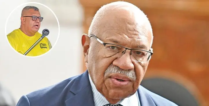 Prime Minister Sitiveni Rabuka. Photo: Ronald Kumar/Inset: Acting Commissioner of the Fiji Corrections Service, Sevuloni Naucukidi.