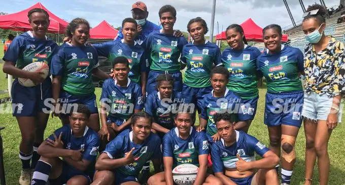 Waitui-Waidroka team during the Fun Flavour Super Sevens Series at Lawaqa Park, Sigatoka on February 3, 2022. Photo: Waisea Nasokia