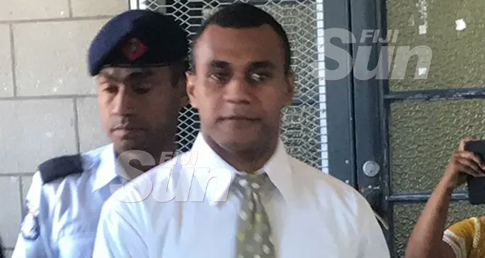 Suliasi Fuata outside the High Court in Suva after his sentencing on October 31, 2019 Photo: Ilaijia Ravuwai