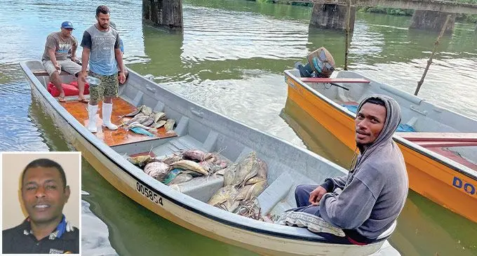 Inset: Fisherman Iliapi Tavunia.  Fishermen and divers deliver their catch to the Labasa Fish Market. Photo: Nick Sas