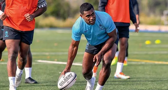 Aminiasi Tuimaba during a training in Madrid, Spain on November 2, 2021 Photo: Ian Muir