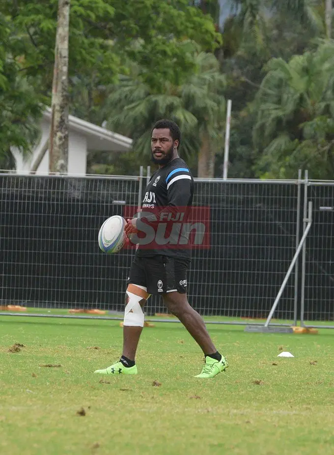 Flying Fijians player Setareki Tuicuvu during a training session at Albert park Suva on August 5,2019.Photo:Simione Haravanua.