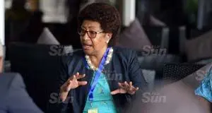 Ro Teimumu Kepa during the suspended SODELPA management meeting at Holiday Inn Suva on June 18, 2020. Photo: Ronald Kumar