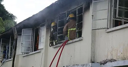 Part of the Fiji Police Force barrack that caught fire on November 15, 2019, at Nasese, Suva.  Photo: Kelera Sovasiga