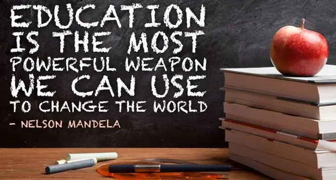 Nelson Mandela's words on Educations 