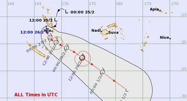 Forecasters say the centre of the system is expected to remain well to the far west of Fiji and is not forecast to move directly over the group.