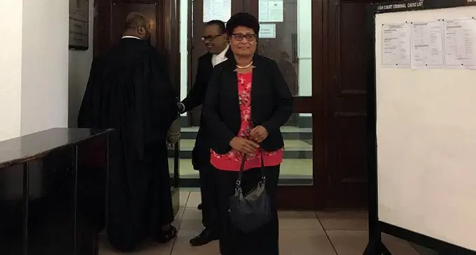 Former SODELPA Parliamentarian Salote  Radrodro outside the Anti-Corruption  High Court in Suva on September 19, 2022. Photo: Ashna Kumar