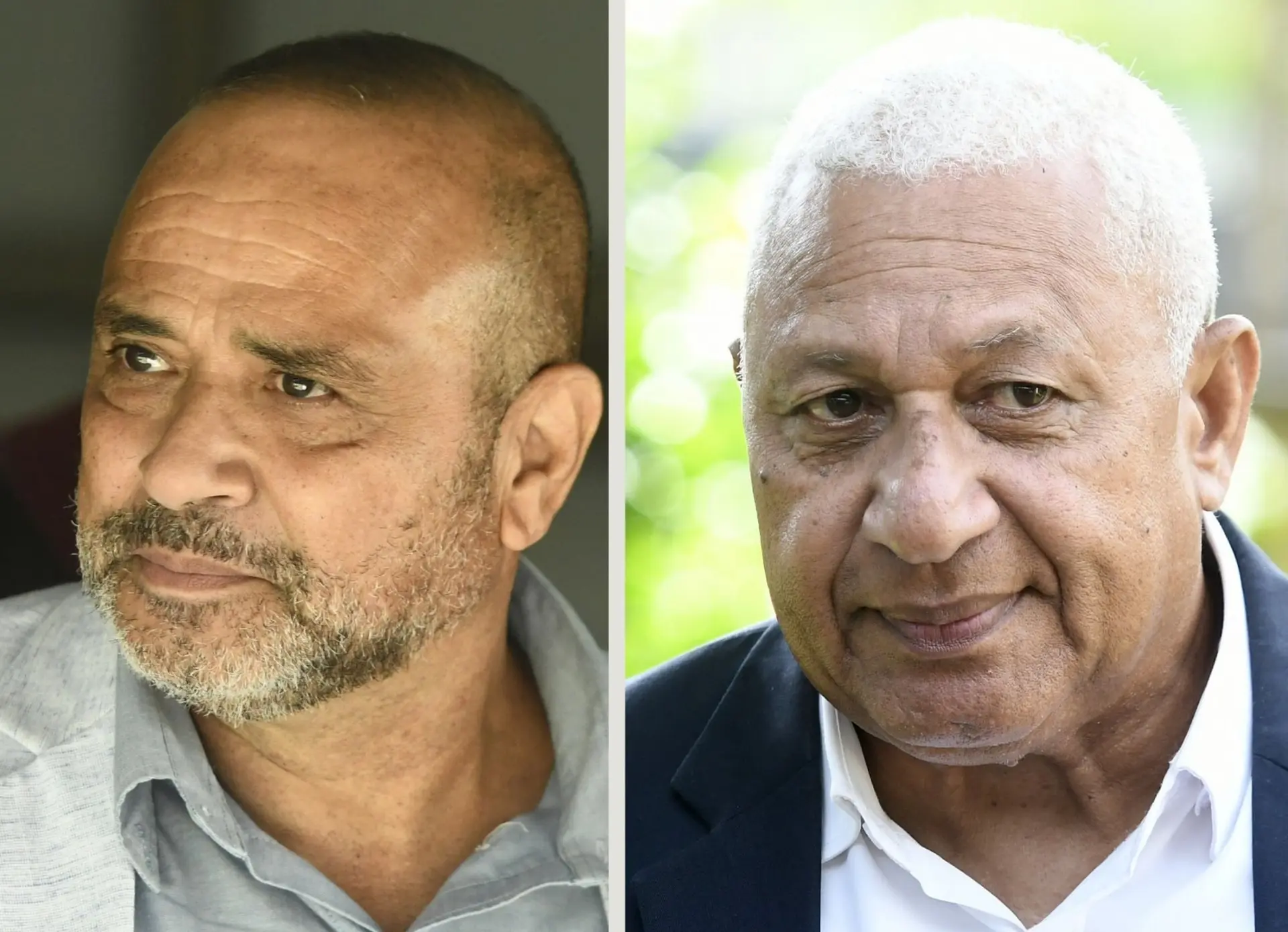 Former Police Commissioner Sitiveni Qiliho and former Prime Minister Voreqe Bainimarama.