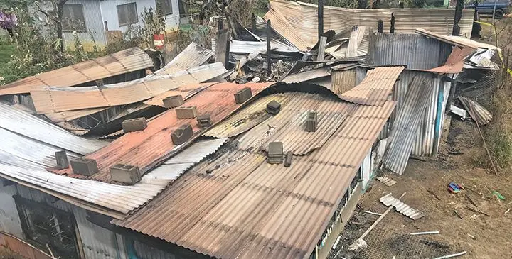 Remains of the house in Navakai Settlement, Nadi. Photo: Waisea Nasokia