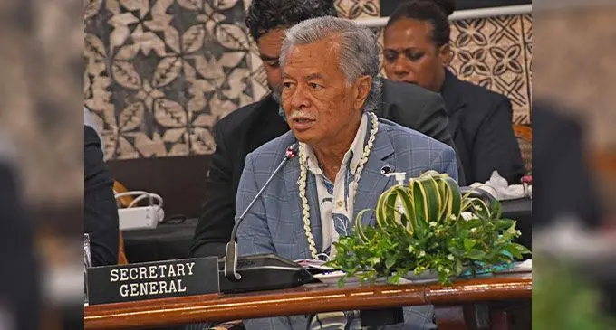 Secretary-General of the Pacific Islands Forum Henry Puna. Photo: DEPTFO