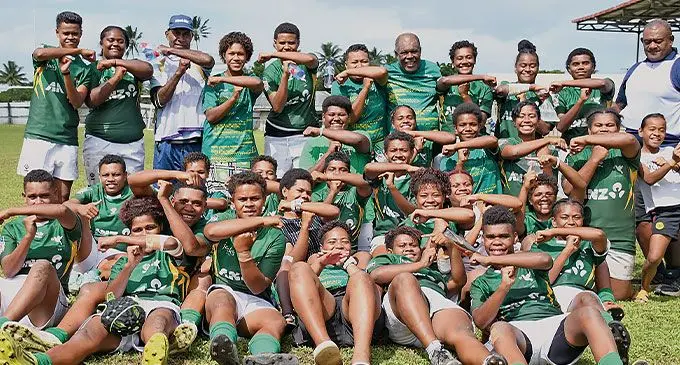 The Tailevu women’s rugby team.