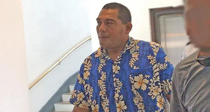 Suliana Kafoa (in blue shirt) outside the High Court in Suva. Photo: Ashna Kumar